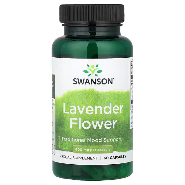 Full Spectrum Lavender Flower, 400 mg, 60 kapsler, Swanson