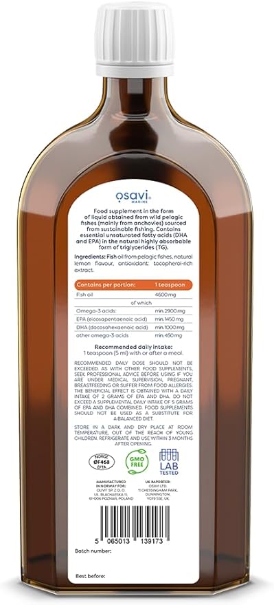 Super Omega + D3, 2900 mg, 500 ml, Osavi