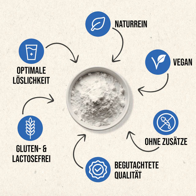 Inulin-Præbiotika fra Cikorie, 1000 g pulver, RheinNatur