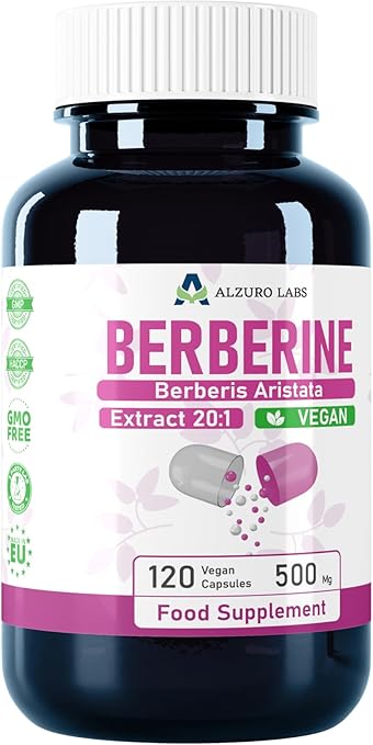 Berberine, 500 mg, 120 kapsler, DG Supplements / Alzuro Labs