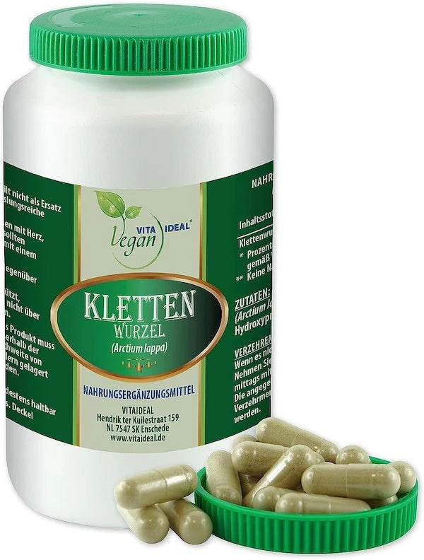 Burrerod 470 mg, 360 kapsler, Vita Ideal (Klettenwurzel)