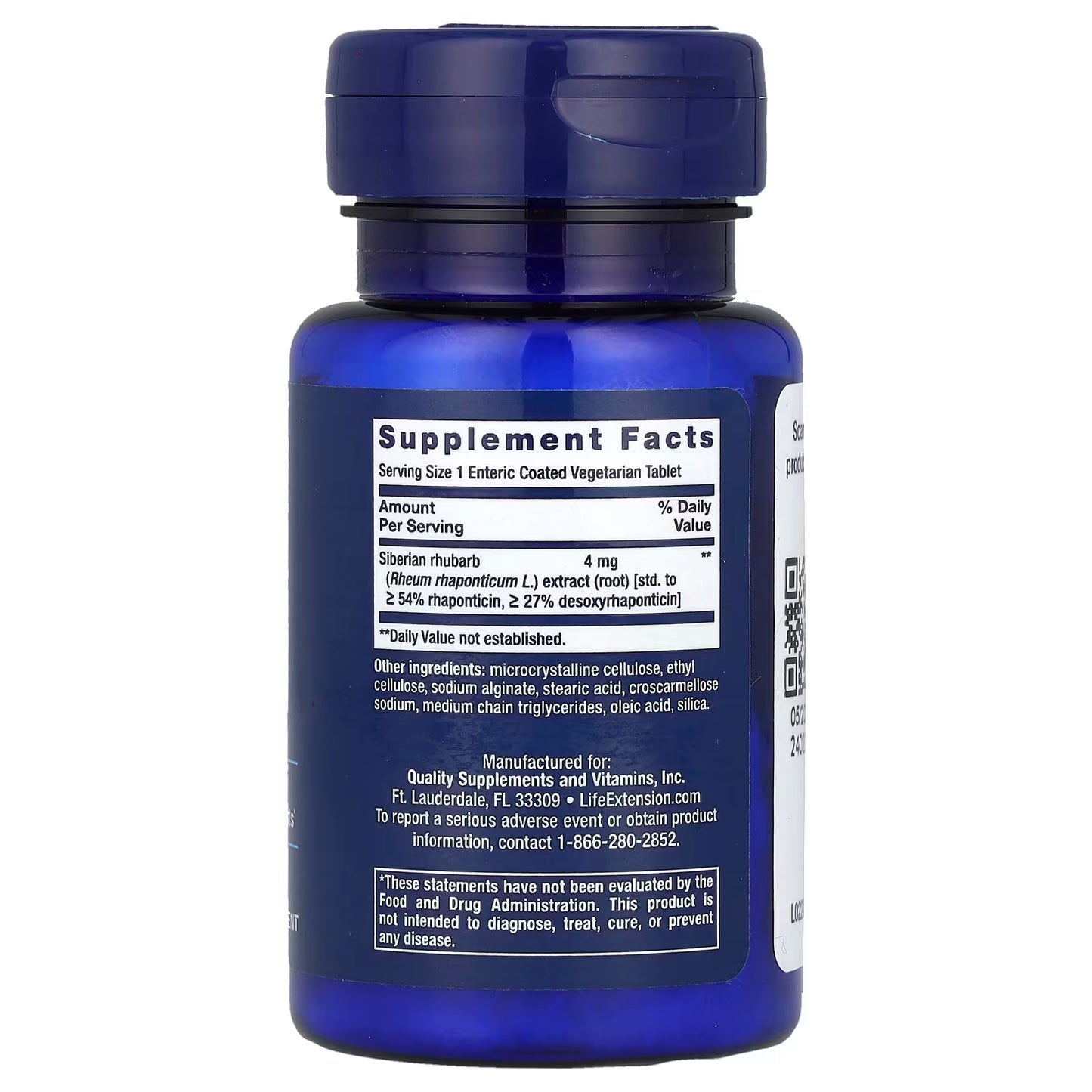 Rhaponticin, Menopause Relief, 30 tabletter, Life Extension