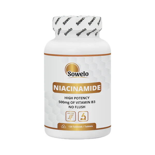 Niacinamide Vitamin B3, 500 mg, Sowelo