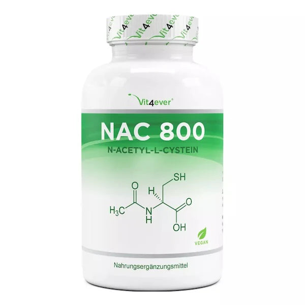 NAC (N-Acetyl-L-Cystein), 800 mg, 180 kapsler, Vit4ever