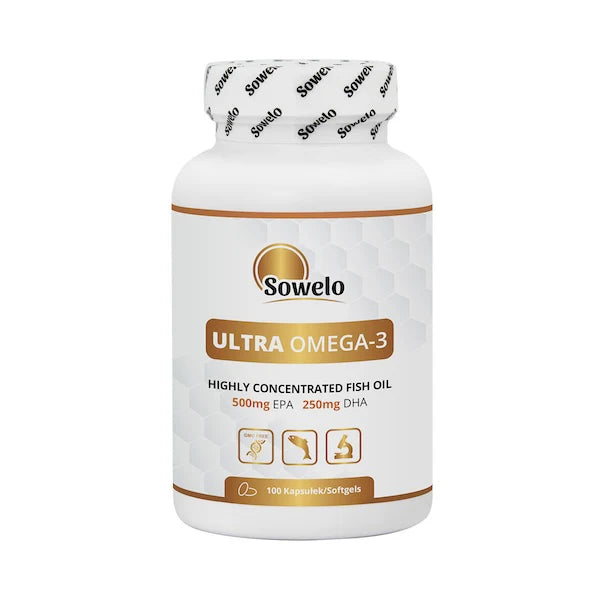 Omega-3 Ultra, 100 softgel kapsler, Sowelo (Køb 3 stk for 259,-)