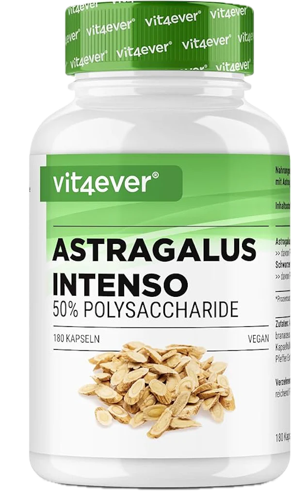 Astragalus, 700 mg (50% polysakkarider), 180 kapsler, rent Astragalus-ekstrakt, Vit4ever