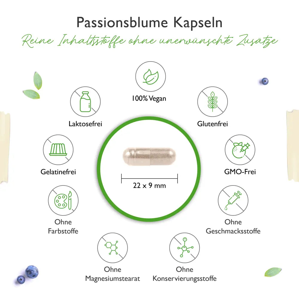 Passionsblomstekstrakt, 550 mg, 240 kapsler, Vit4ever