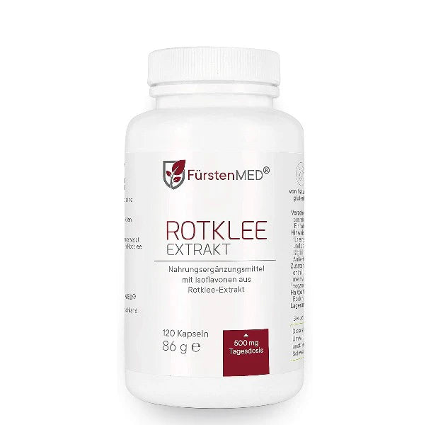 Rødkløver Kapsler, højt doseret med 500 mg ekstrakt, 120 kapsler, Fürstenmed