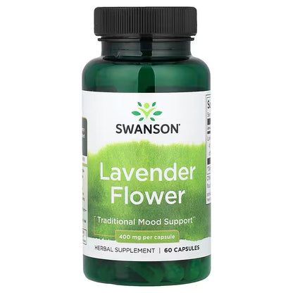Full Spectrum Lavender Flower, 400 mg, 60 kapsler, Swanson