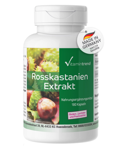 Hestekastanje ekstrakt 300mg - vegansk - 180 kapsler