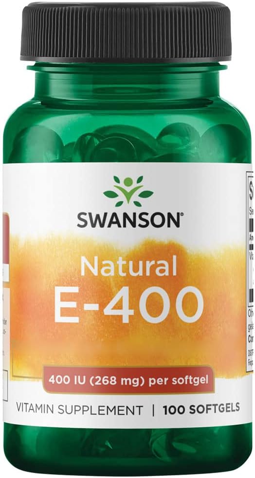 E-vitamin, 268 mg, 400 IE, 100 softgels, Swanson