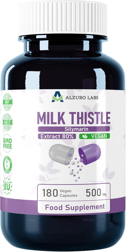 Marietidsel (mælketidsel)-ekstrakt, 500mg (80% silymarin), 180 kapsler, DG supplements