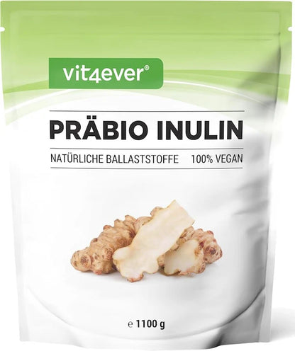 Inulin-Præbiotika fra Cikorie, 1100 g pulver, vit4ever