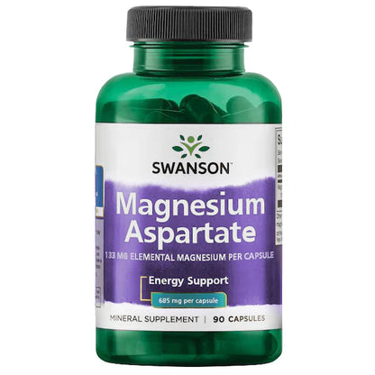 Magnesium-aspartat, 685 mg, 90 kapsler, Swanson