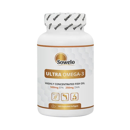 Omega-3 Ultra, 100 softgel kapsler, Sowelo (Køb 3 stk for 259,-)