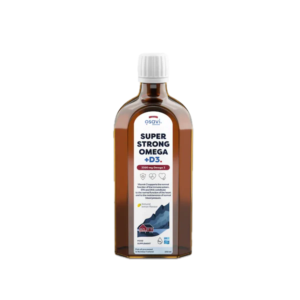Omega-3 Super Strong & D3-vitamin 3500 mg (1840 EPA + 1420 DHA) + 50 mcg, 250 ml, Osavi