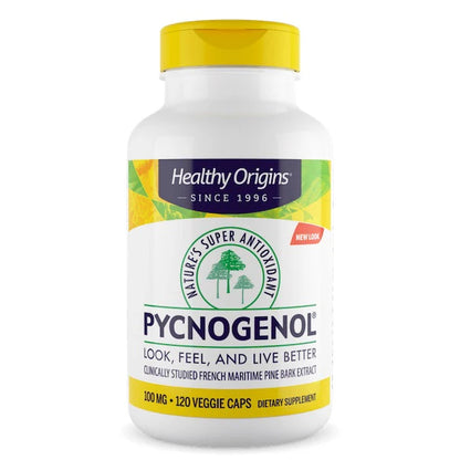 Pycnogenol, 100 mg (70% procyanider), 120 kapsler, Healthy Origins