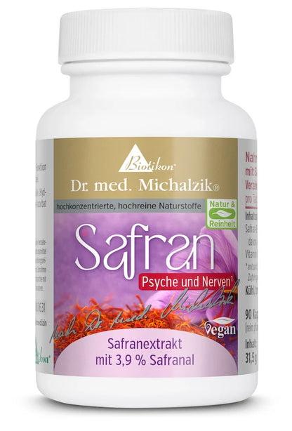 Safranekstrakt, 30 mg (3.9% safranal), 90 kapsler, Biotikon