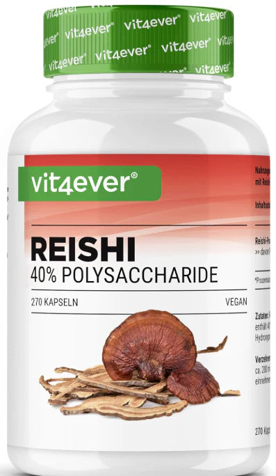 Reishi Intenso svampe-ekstrakt, 650 mg (40% polysakkarider), 270 kapsler, Vit4ever