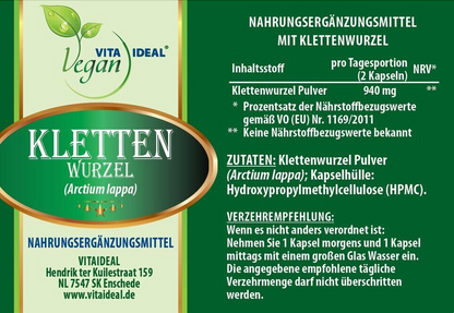 Burrerod 470 mg, 360 kapsler, Vita Ideal