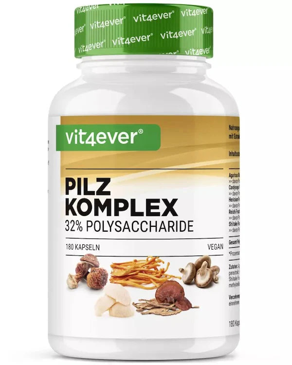 Svampekompleks, 750 mg, 180 kapsler, Vit4ever