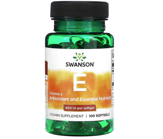 E-vitamin, 268 mg, 400 IE, 100 softgels, Swanson
