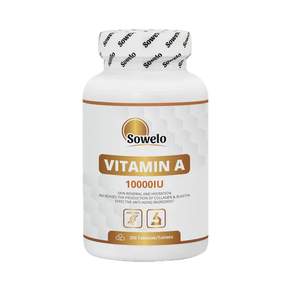 Vitamin A 10000IU- 10.000 IE (375 mcg), 250 tabletter, Sowelo
