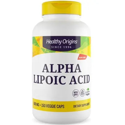 Alpha-Liponsyre (ALA), 600 mg, 150 kapsler, Healty Origins