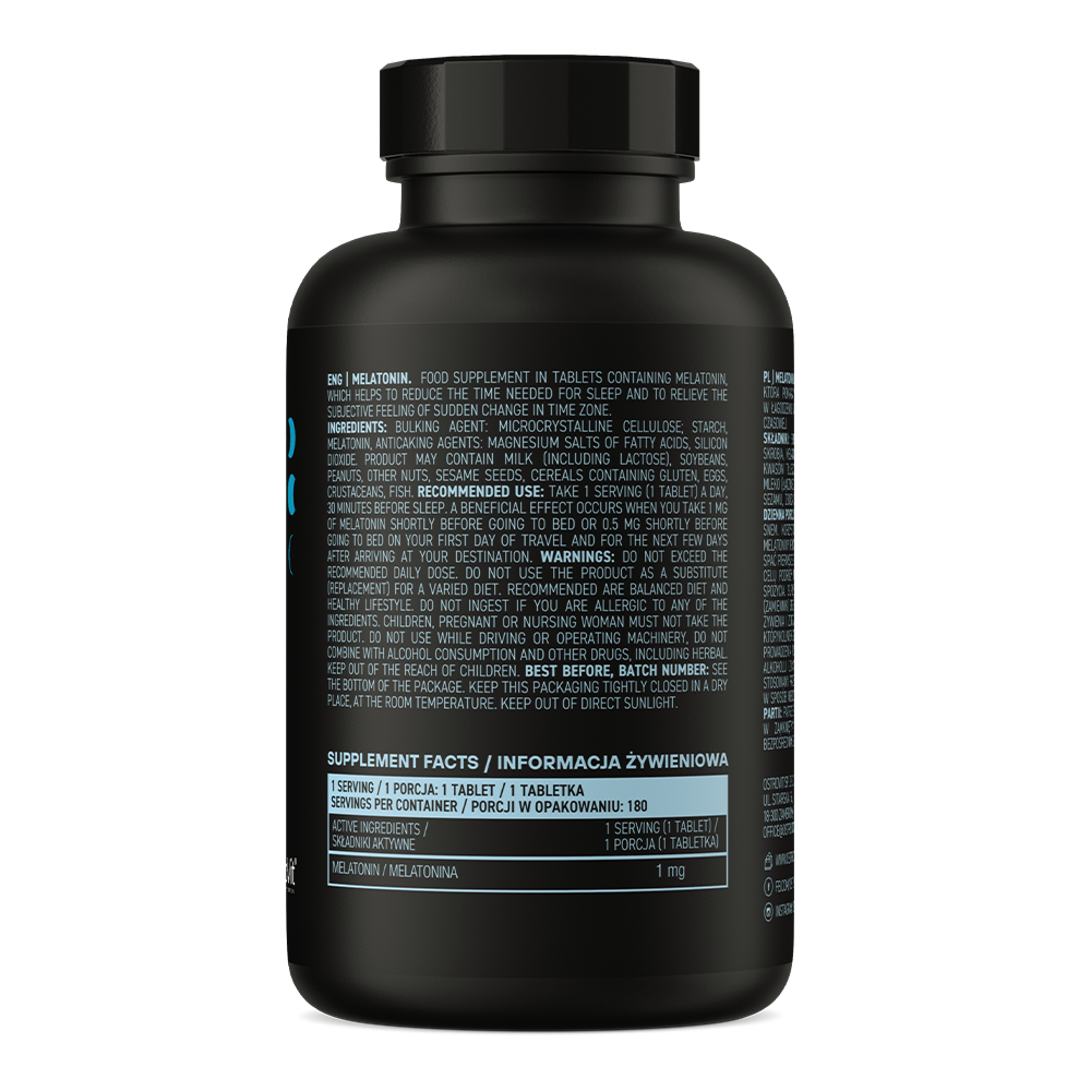 Melatonin, 1 mg, 180 tabletter, Ostrovit