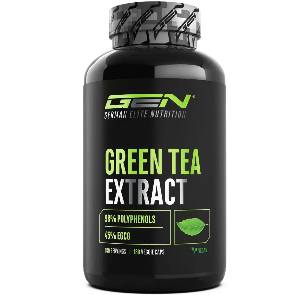 Grøn te-ekstrakt, 180 veganske kapsler, German Elite Nutrition
