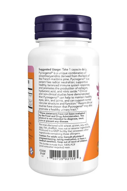NOW Foods – Pycnogenol Ekstra Styrke 150 mg – 60 kapsler