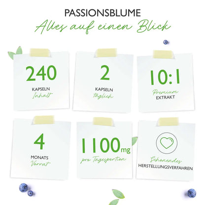Passionsblomstekstrakt, 550 mg, 240 kapsler, Vit4ever