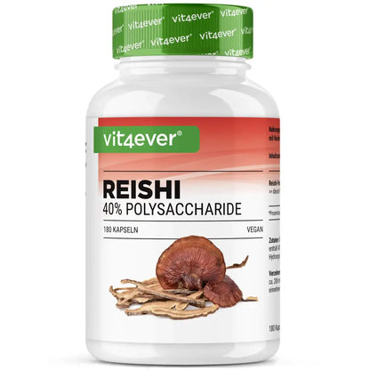 Reishi Intenso svampe-ekstrakt, 650 mg (40% polysakkarider), 180 kapsler, Vit4ever