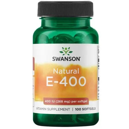 E-vitamin, 268 mg, 400 IE, 100 softgels, Swanson