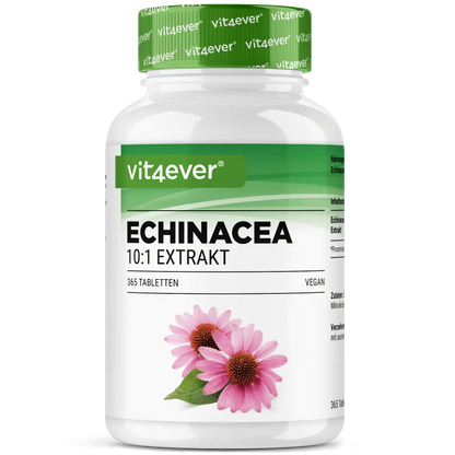 Echinacea 500mg, 365 kapsler, Vit4ever (Erstatter urte-pensil)